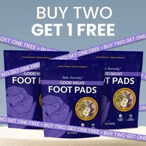 (3 Pack) Sole Serenity Good Night Sleep Detox Foot Pads with Magnesium Glycinate, Valerian Root, Lavender, GABA, Ashwagandha & Zeolite