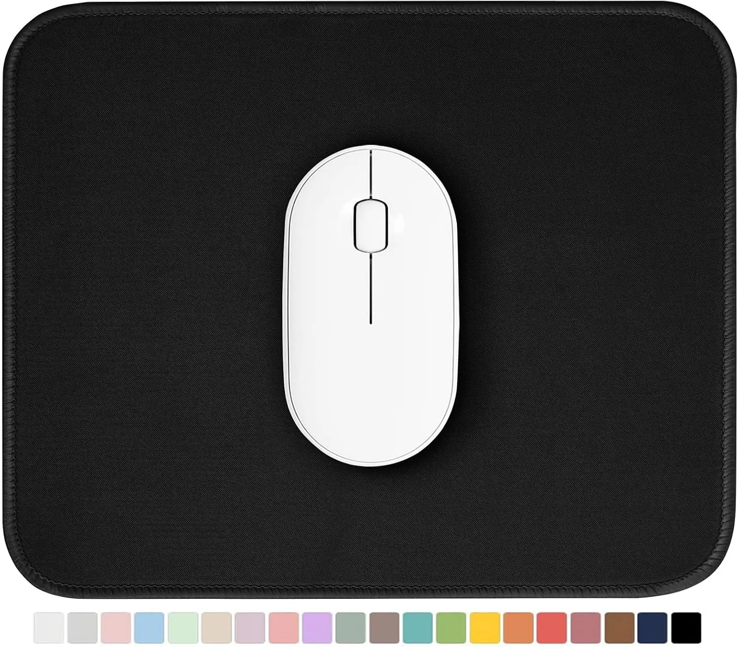 Black Mouse pad, Featuring a wear-Resistant Stitching Edge Design