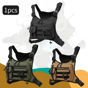 Tactical Sports Chest Bag, Outdoor Edc Waterproof Vest Backpack, Adjustable Shoulder Straps, Ideal for Running, Cs Shooting, Hiking