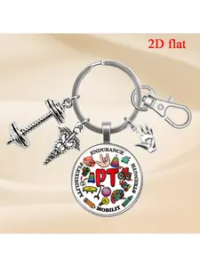 1pc Physical Therapist Assistant Time Gem Keychain, Christmas gift, a present for PT professionals