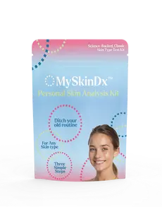 MySkinDx Personal Skin Analysis Kit - At-Home Hydration Pore & Oil Test - Dermatology-Backed Tape Stripping Technology - DIY Facial Skin Type Test