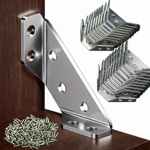 20PCS/10PCS Heavy Duty Corner Braces Furniture Reinforcement Bracket Kit with Screws for Wood & Drywall Secure Fastening Solution