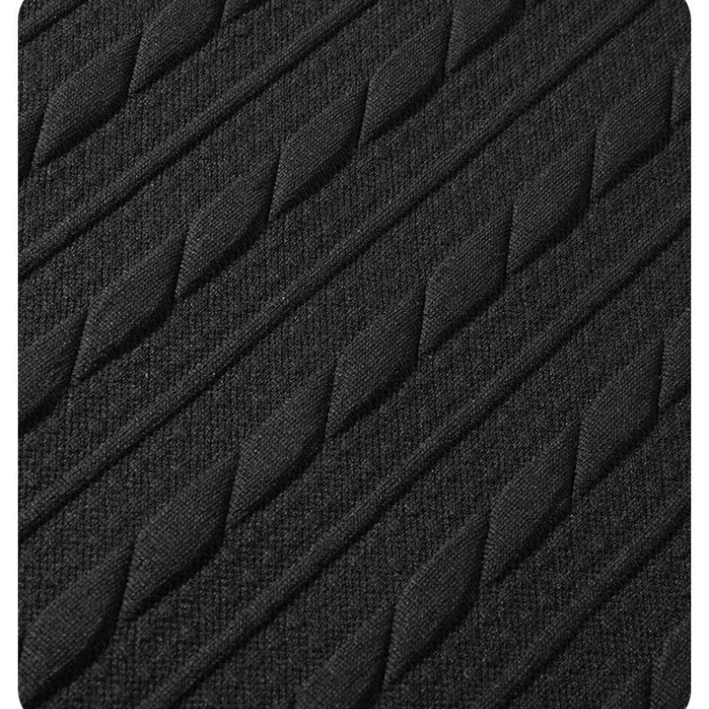 Men's Cable Knit Pattern Round Neck Sweatshirt, Solid Color Casual Loose Long Sleeve T-Shirt, Made from High-Quality Fabric Comfortable Base Shirt, Home Wear Daily Wear, Plus Size S-5XL Men's T-Shirt