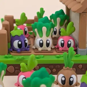 Veggie Garden 3D Printed Fidget Figures