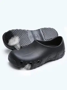Men's Chef Shoes Non-Slip Waterproof Sandals Foot Clogs Work Shoes Comfortable Nurse Shoes Suitable for Garden Indoor Outdoor Kitchen Office Beach