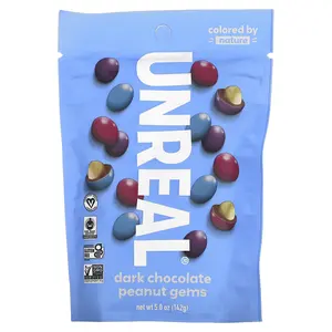 Unreal Dark Chocolate Peanut Gems, 5 oz (142 g)