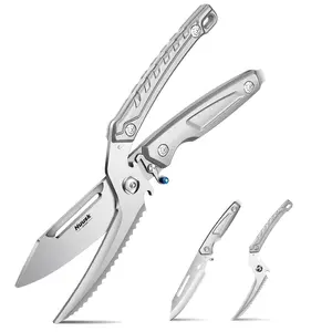 【February Faves】Huusk Heavy Duty Poultry Scissors - Stainless Steel Kitchen Shears for Cutting Meat, Chicken Bone and Turkey, Detachable Sharp Shears