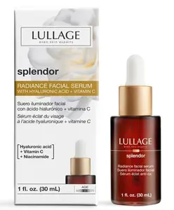 LULLAGE Radiance Vitamin C & Hyaluronic Acid Serum - Revitalizing Face Serum with Niacinamide for Daily Firming and Hydration