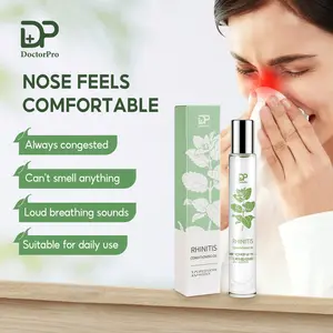 DoctorPro Nasal Care Essential Oil Relieves Nasal Congestion, Rhinitis, and Sinusitis — Contains Menthol and Other Plant-based Ingredients — Suitable for Seasonal Changes, Home Use, Travel, and Nighttime Care