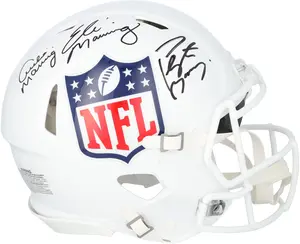 Eli Manning, Peyton Manning, and Archie Manning Autographed Riddell NFL Shield Speed Authentic Helmet - Fanatics Authentic Certified