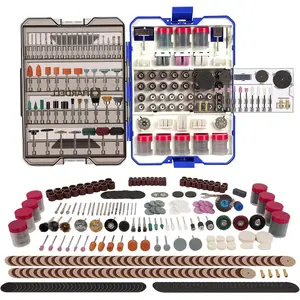 618PCS Rotary Tool Accessories, Rotary Tool Attachment with 1/8" Diameter Shanks, Fits Dremel Rotary Tools, Universal Bits for Sanding, Cutting, Polishing, Grinding, Drilling, Engraving