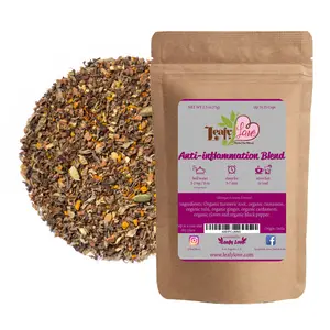 Leafy Love Anti-Inflammation Tea - Turmeric, Cinnamon, and Ginger Blend - organic