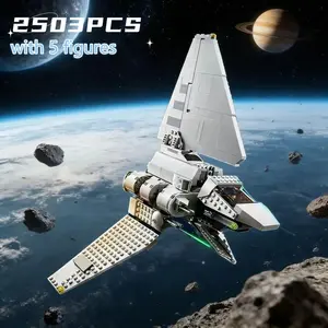2503 Pieces Empire Shuttle Model Building Blocks Toy, Suitable for Children, Compatible with 10212, Boys Girls Holiday Gift, Model Kit