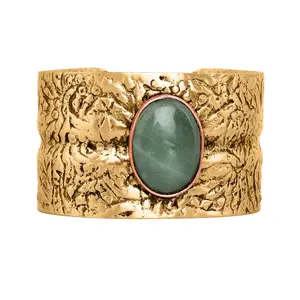 Handmade Gemstone Cuff Bracelet