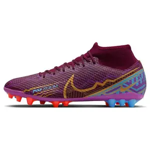 Nike Mercurial Superfly 9 Round-Toe Comfort AG Football Cleats for Men and Women in Purple Trending Shoes, House White Official Shoes to Get / Maison Mihara