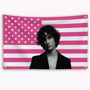 Singer Sombr American Flag Banner Custom Flags for Bedrooms Barber Shop Advertising Decoration Garage Home Decor Items Tapestry 60X40