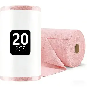 Reusable Super Absorbent Microfiber Cleaning Cloth Roll, Absorbent Detailing Cloth, Multipurpose Cleaning Cloth & Towels for Car, Kitchen, Glass & Home Cleaning