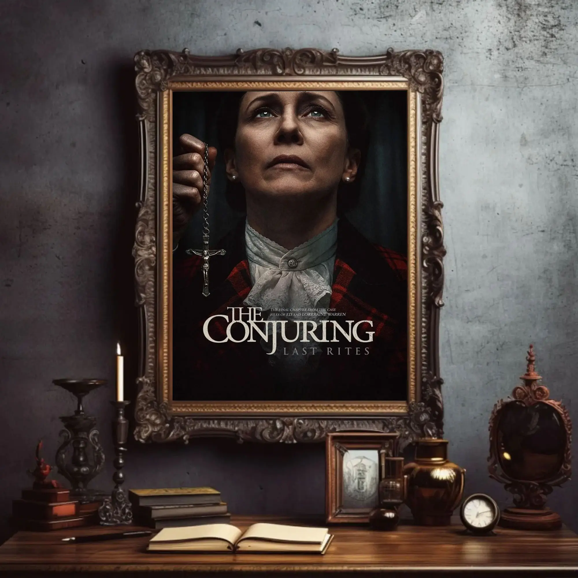 The Conjuring (2025) Movie Poster, The Last Rites Print, Film Prints, Scary House Decor