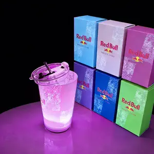 14oz Luminous LED Party Cup Custom Color Options Free Straw Lid Included Easy Clean Bar Essential