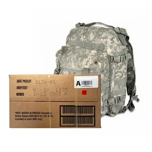Military ACU Assault Pack & MRE Case Inspection Date May 2026 or Newer - Combo!