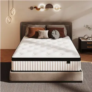 10-14 Inch Twin/Full/Queen/King Mattress in a Box - Hybrid Memory Foam Spring Mattress, Medium Firm Ergonomic for Back Pain & Side Sleepers