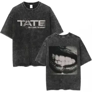 T8M.Rae Graphic T-Shirt: Unisex Mineral Wash Cotton Tee