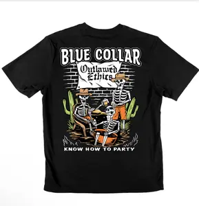 Blue collar know how to party graphic tee