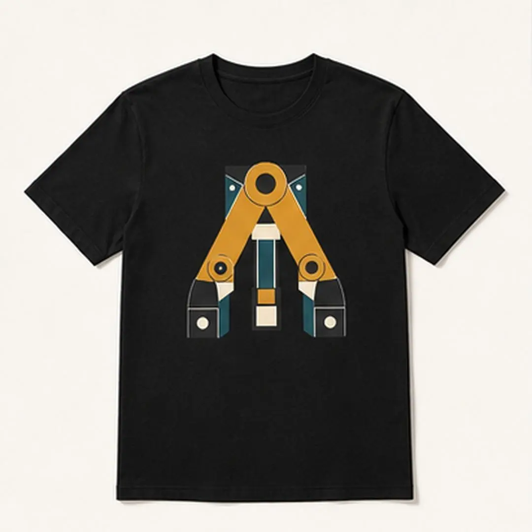 Sawhorse Fold Sequence Men's Black Graphic T-Shirt Short Sleeve Crew Neck Cotton Blend for Men Who Love Woodworking and DIY Projects original statement print casual everyday tee weekend outfit seasonal style outdoor gathering travel