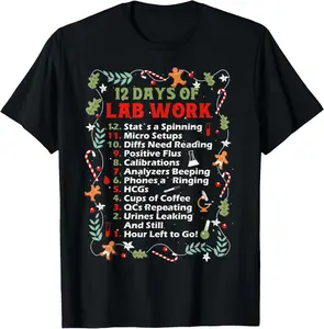 Christmas Lab Technician Funny Medical Laboratory T-shirt