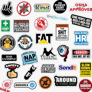 OSHA-Themed Parody Sticker Pack – 30-Piece Premium Hilarious Hard Hat & Toolbox Stickers | Premium 6mm Vinyl | All-Season & Waterproof waterproof decal Adhesive Strips