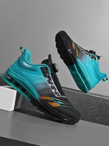 Men's Air Cushion Shock Absorption Sports Shoes, Outdoor Running Shoes, Summer Breathable Mesh Running Casual Shoes, Ultra-Light Walking Comfort Sneakers