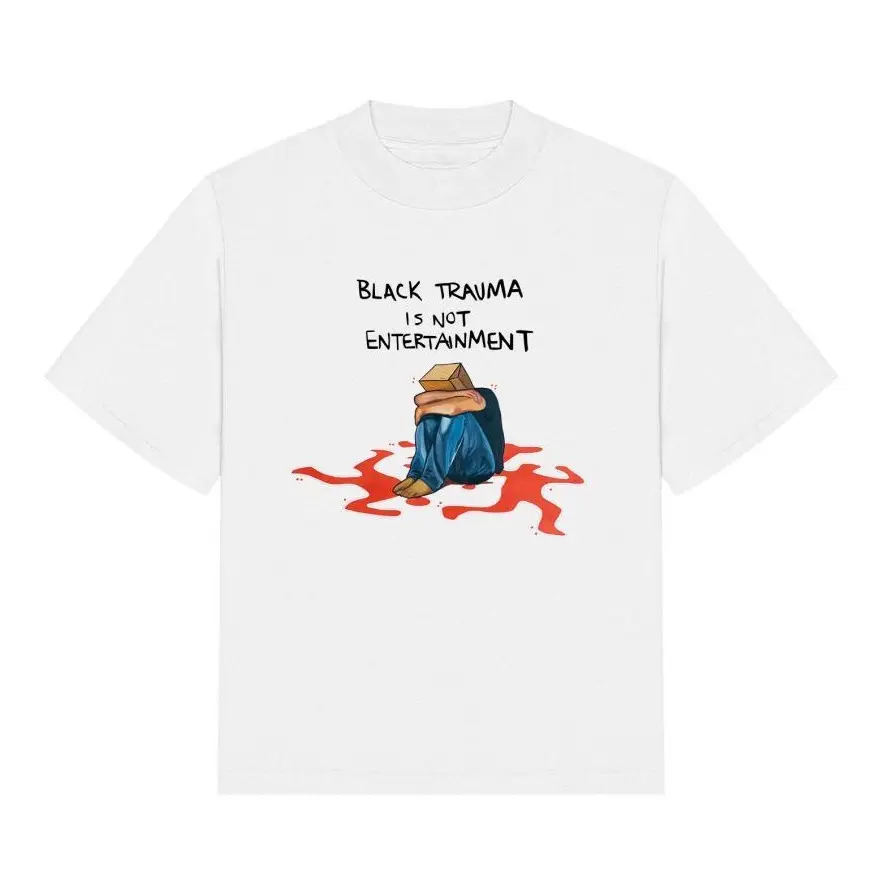 Black Trauma Is Not Entertainment Casual Round Neck Short-Sleeve Sports Top - Fresh Styles, Updated for Today, Lightweight Feel, Moves with You