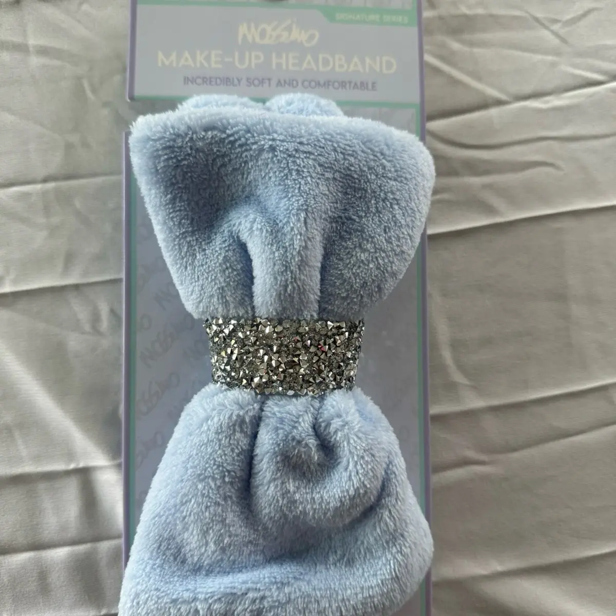 Mesh baby blue headband