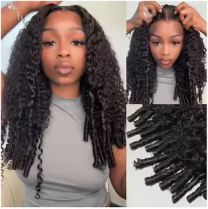 Burmese Curly Human Hair Wigs Brazilian Pixie Curly 200 Density 13X6 Hd Transparent Lace Frontal Wig  Water Wave Wig 36 Inch