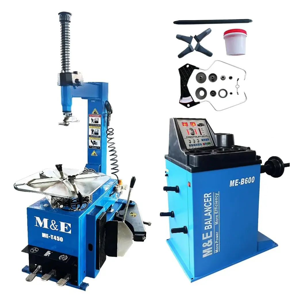 Tire Changer Machine ME-T450 + Wheel Balancer ME-B600 Garage Equipment