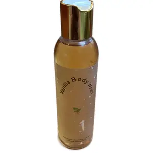 Natural Vanilla Body Wash with 100% Vanilla Essential Oil for Soothing and Relaxing Skin