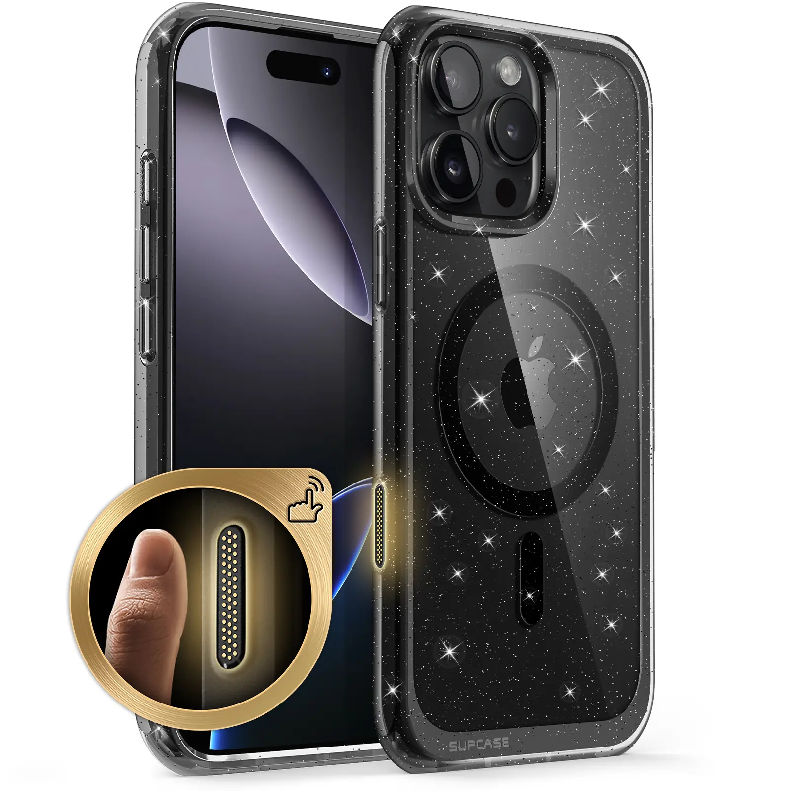 GlitterBlack-with iPhone's button functions