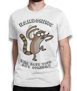 Regular Show Hamboning Rigby T-Shirt, Men's Women's Sizes Shirt ~ Unisex Apparel Relaxed Fit Printed In The Usa Clothing