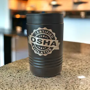 Certified OSHA Violator Stainless Steel Polar Camel Beverage Holder, Double-Wall Vacuum Insulation, Fits 12-16 oz. Can or 12 oz. Bottle