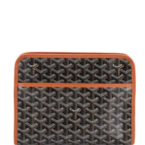 Pre-owned Goyard Canvas Coated Clutches & Wristlets Jouvence Toiletry Pouch Coated Canvas MM by Rebag