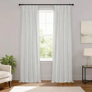 Half Price Drapes Performance Linen Hotel Blackout Curtain