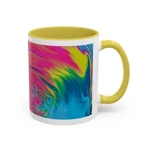 Abstract Rainbow Swirl Mug | Colorful Ceramic Coffee Mug
