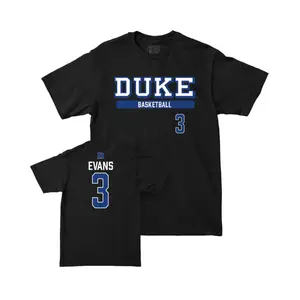 Duke Basketball Evans #3 T-Shirt, Custom Name Number Jersey Style Tee, Blue Devils Fan Shirt for Game Day & College Basketball Lovers