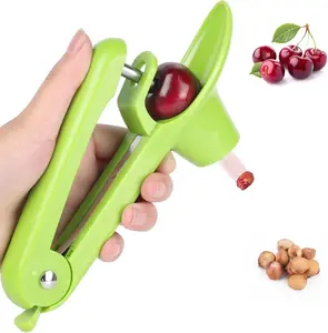 Heavy-Duty Cherry and Olive Pitter Corer Tool (Green) - TikTok Viral 2024, Ideal for Halloween Decoration 2024 Fruit Kitchen