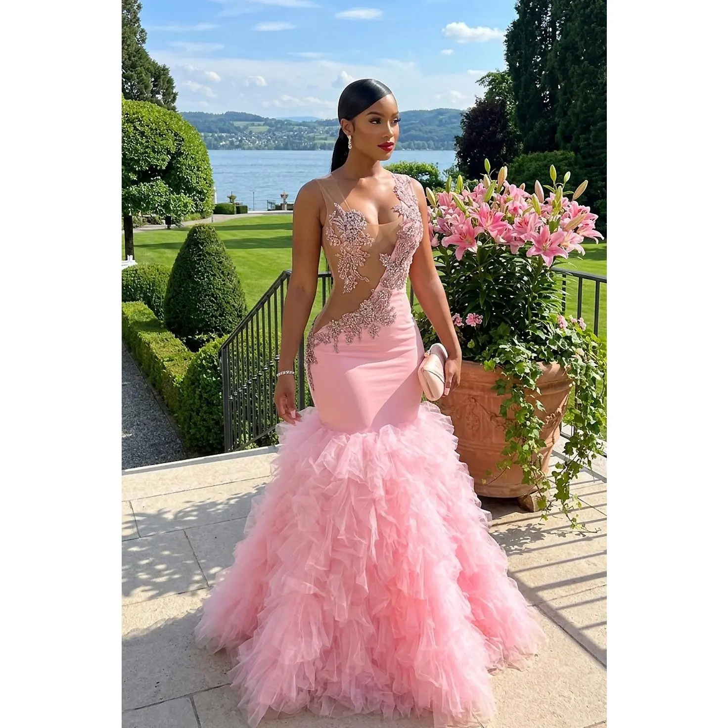 Finn Pink Maxi Dress (Ready to Ship)