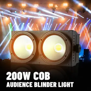 PAIDUN 200W COB LED 3200-6000K Audience Blinder Par Light Stage Wash Lighting Color Temperature Adjustable
