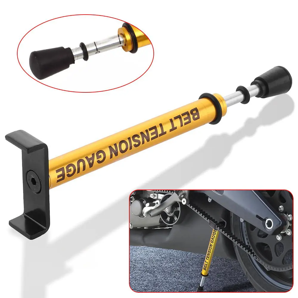 1 x Belt Tension Gauge Tool - Metal Alloy 10 lb, Fast & Accurate Measure, Easy Reading, Wheel Repair Compatible, Universal for Harley-Davidson & Belt Drive Vehicles, Ideal for ATV Component Replacement, Belt Replacement