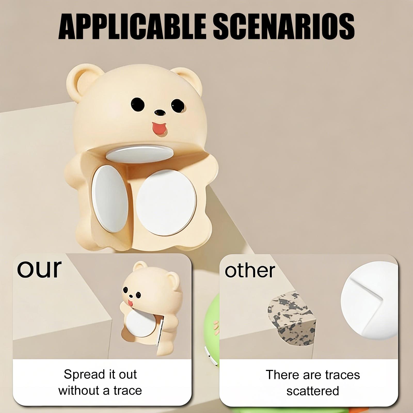 Bear-Shaped Baby Corner Protectors | Super-Thick PVC Cushions That Safeguard Little Ones from Sharp Furniture Edges | Perfect for Coffee Tables, Nightstands, Vanities & Sinks | Childproof Your Home with Cute Bear Style