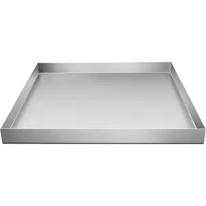 Cxforste Washing Machine Drain Pan - 27" x 25" x 2.5" - 304 Stainless Steel Heavy Duty Washing Machine Tray No Hole  Furniture Goodies - Home Goodies Sharing - Goodies Sharing