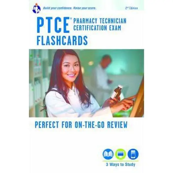 USED Book - PTCE - Pharmacy Technician Certification Exam Flashcard Book + Online by Khoury, Della Ata (Paperback) - english